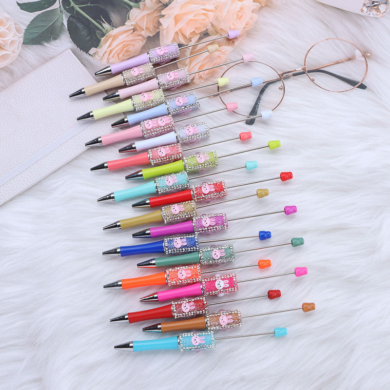 Wholesale DIY White Rabbit Sugar Bead Pen